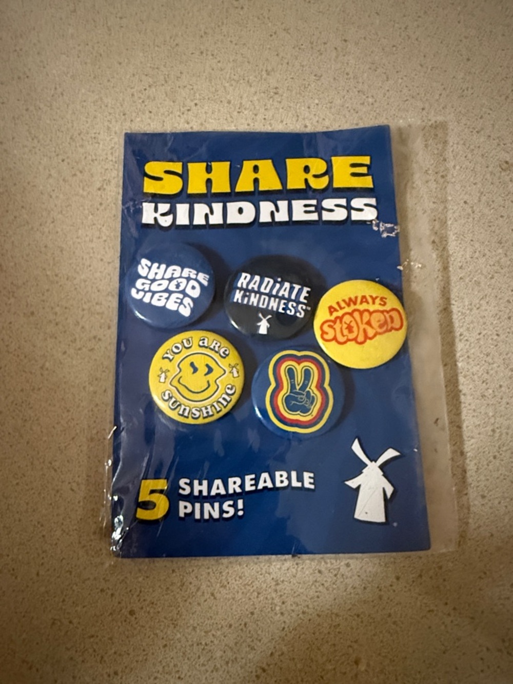 Dutch Bros Share Kindness Pin Pack - Blue & Yellow